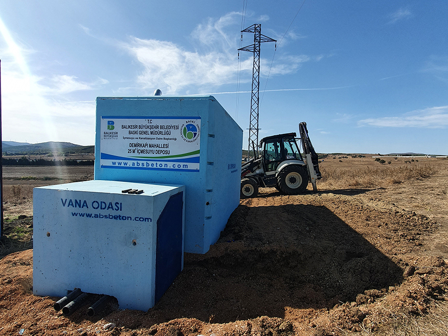 25 m3 Prefabrik Betonarme Su Deposu
