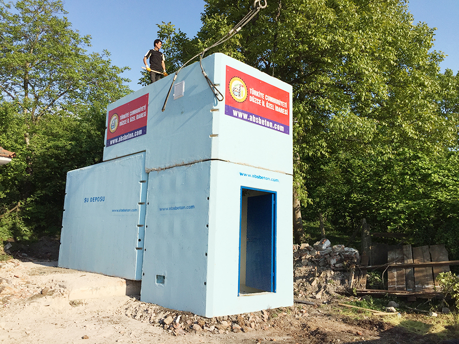 25 m3 Prefabrik Betonarme Su Deposu