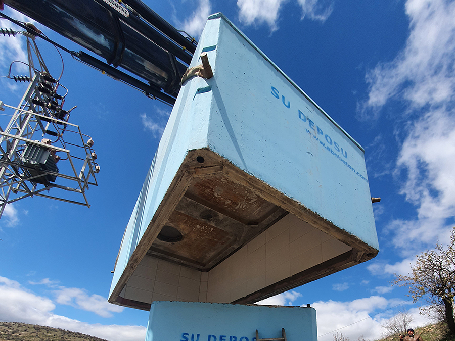 25 m3 Prefabrik Betonarme Su Deposu