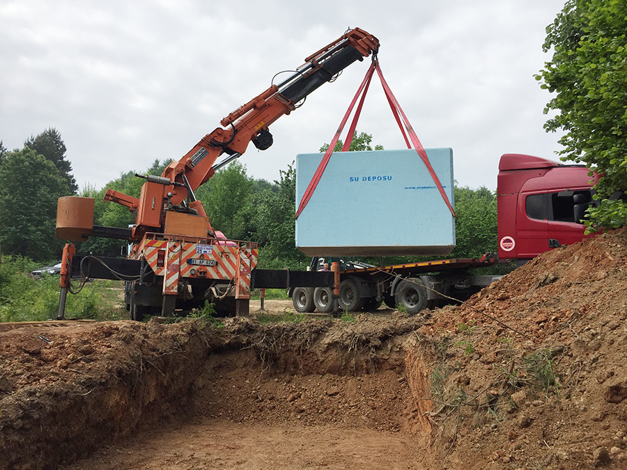 25 m3 Prefabrik Betonarme Su Deposu