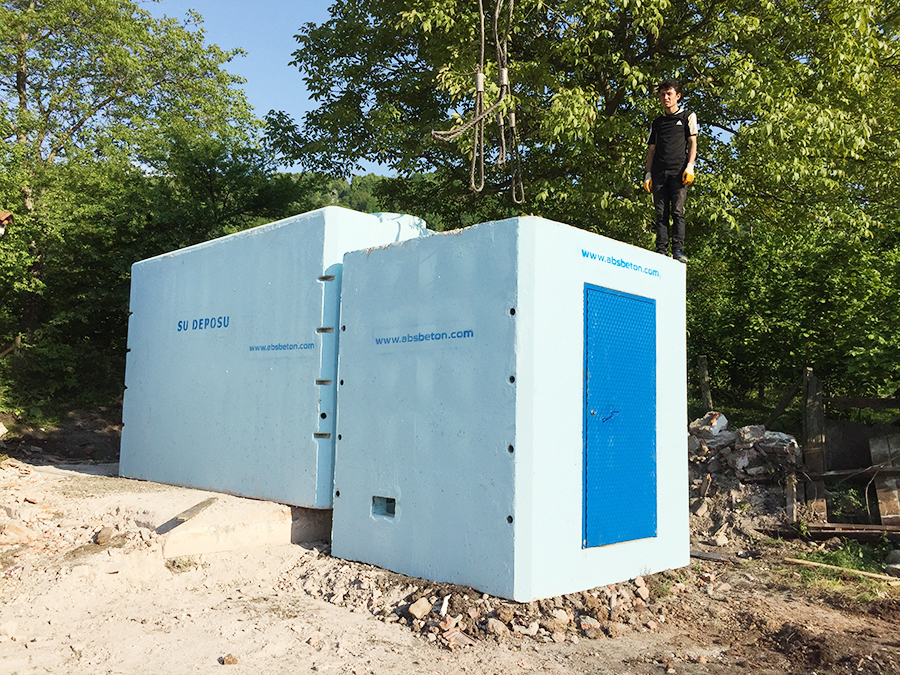 25 m3 Prefabrik Betonarme Su Deposu