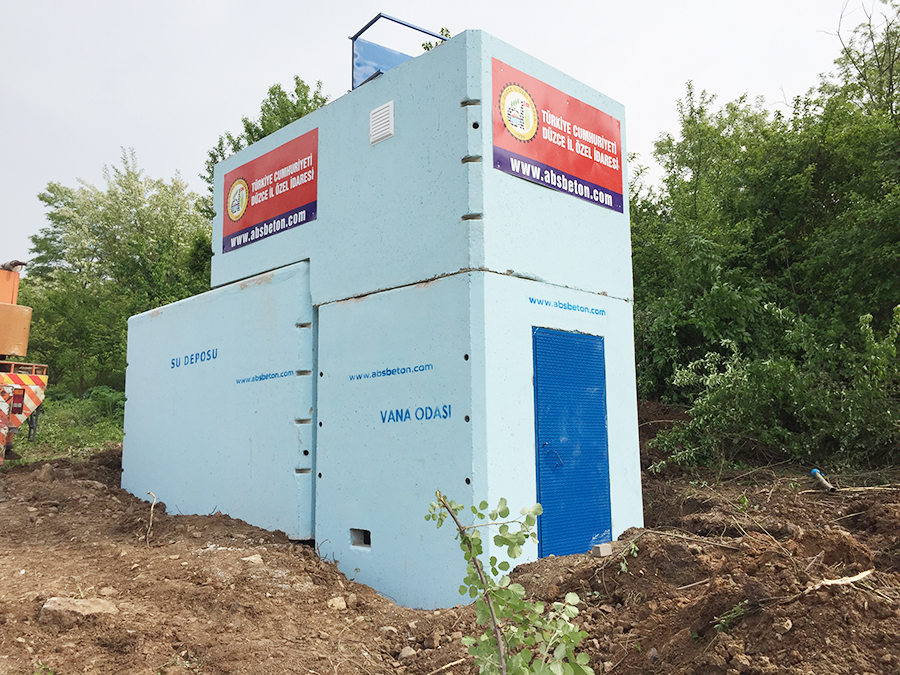 25 m3 Prefabrik Betonarme Su Deposu