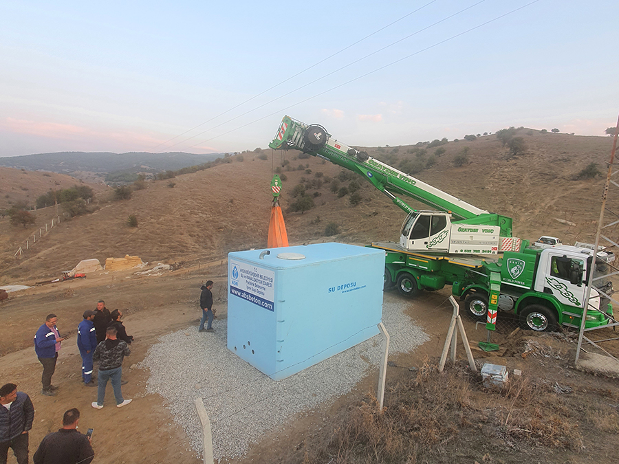 25 m3 Prefabrik Betonarme Su Deposu