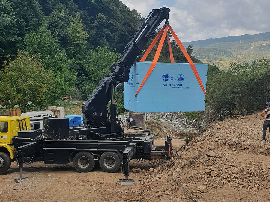 25 m3 Prefabrik Betonarme Su Deposu