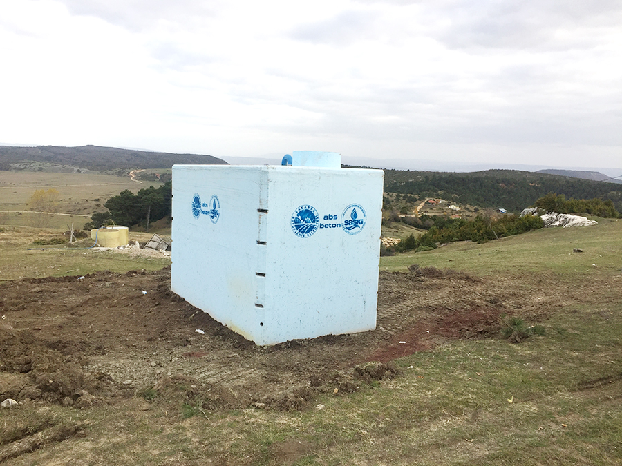 25 m3 Prefabrik Betonarme Su Deposu