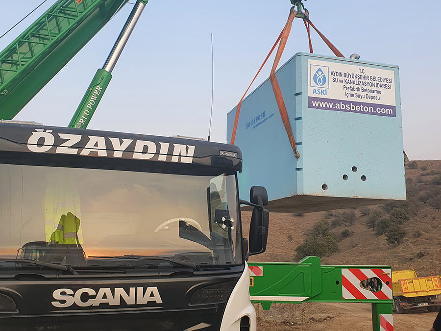 25 m3 Prefabrik Betonarme Su Deposu