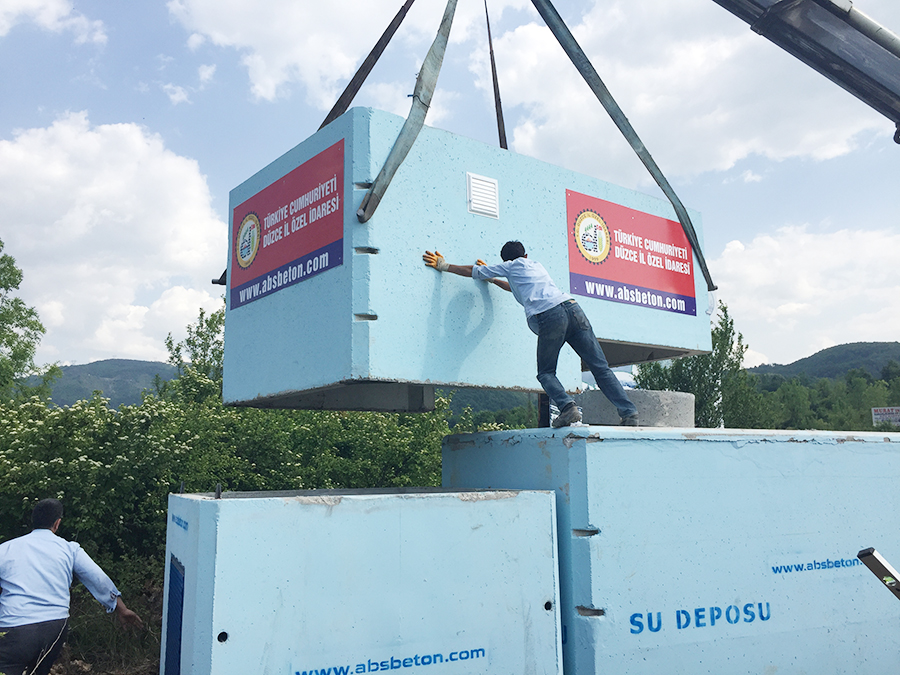 25 m3 Prefabrik Betonarme Su Deposu