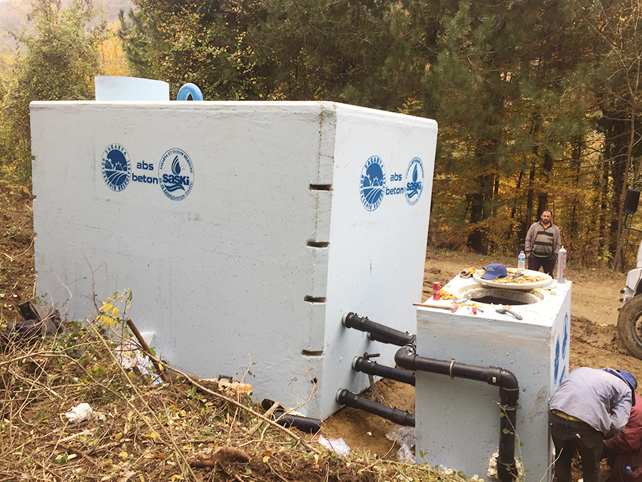 25 m3 Prefabrik Betonarme Su Deposu