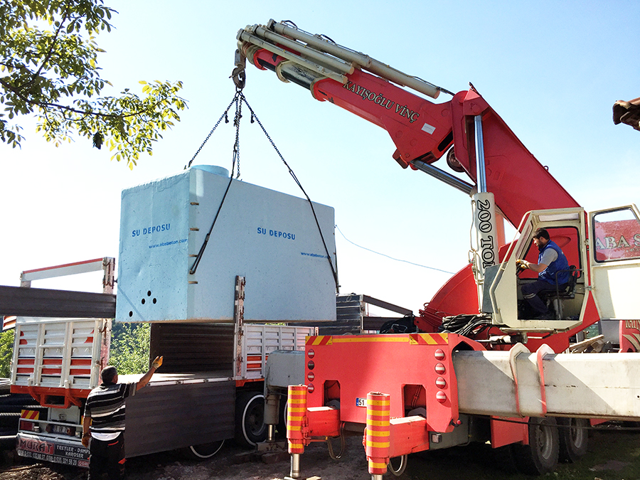 25 m3 Prefabrik Betonarme Su Deposu
