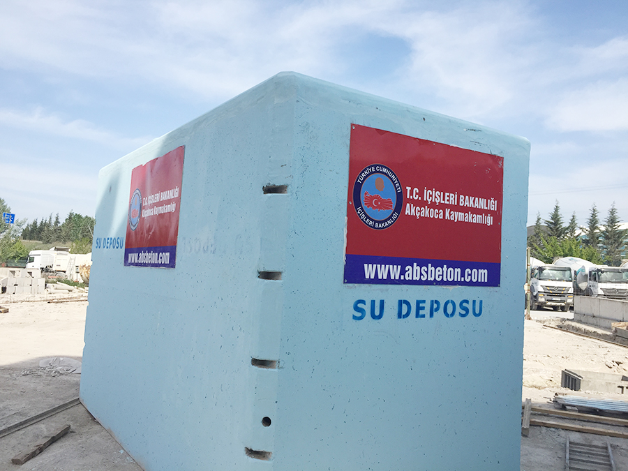25 m3 Prefabrik Betonarme Su Deposu