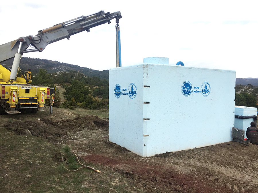 25 m3 Prefabrik Betonarme Su Deposu