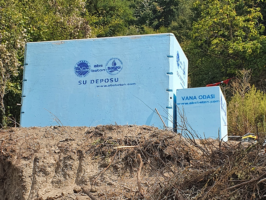 25 m3 Prefabrik Betonarme Su Deposu