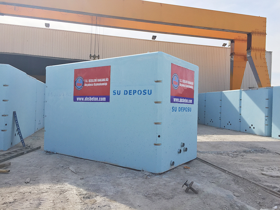 25 m3 Prefabrik Betonarme Su Deposu
