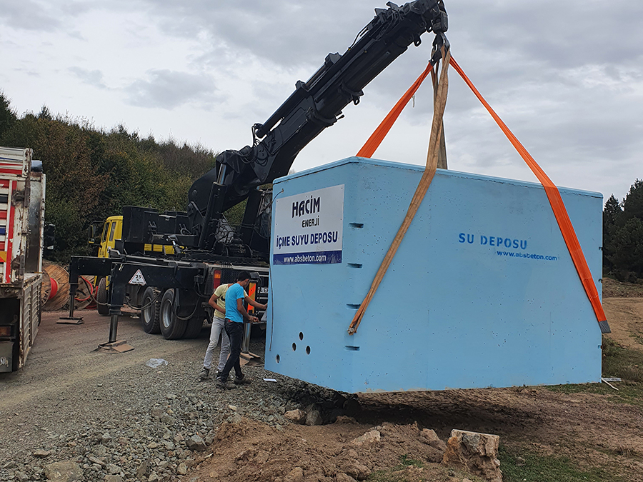 25 m3 Prefabrik Betonarme Su Deposu