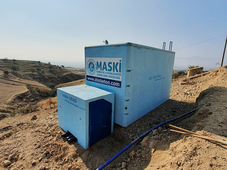 25 m3 Prefabrik Betonarme Su Deposu
