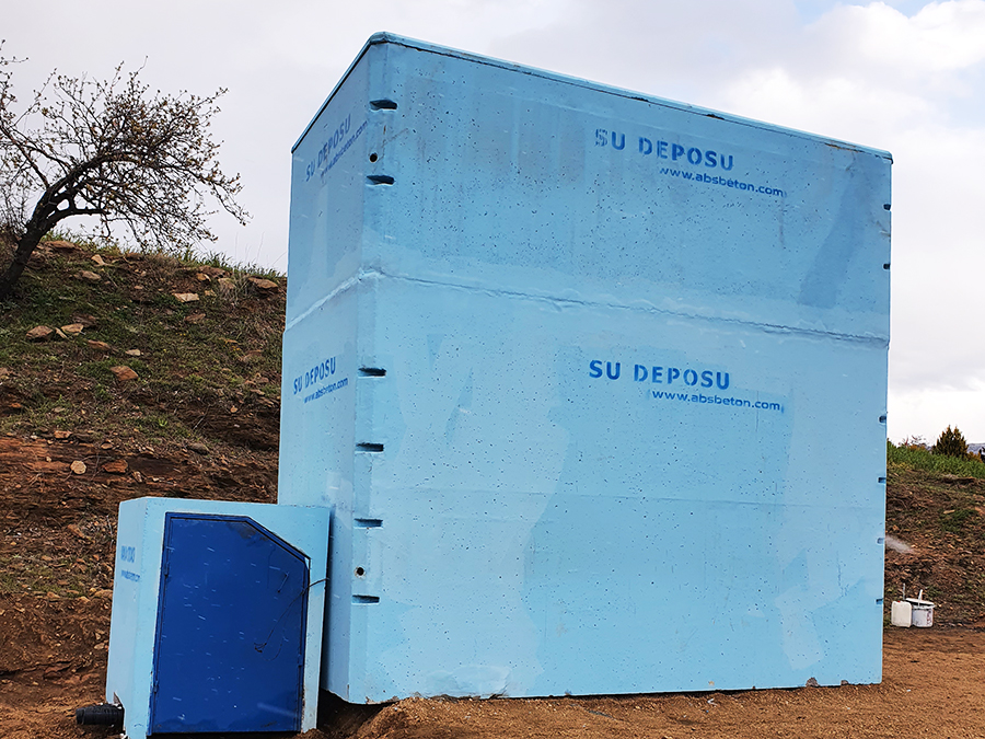 25 m3 Prefabrik Betonarme Su Deposu