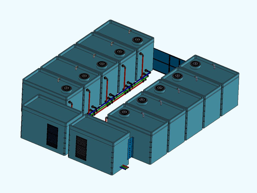 250 m3 Prefabrik Betonarme Su Deposu