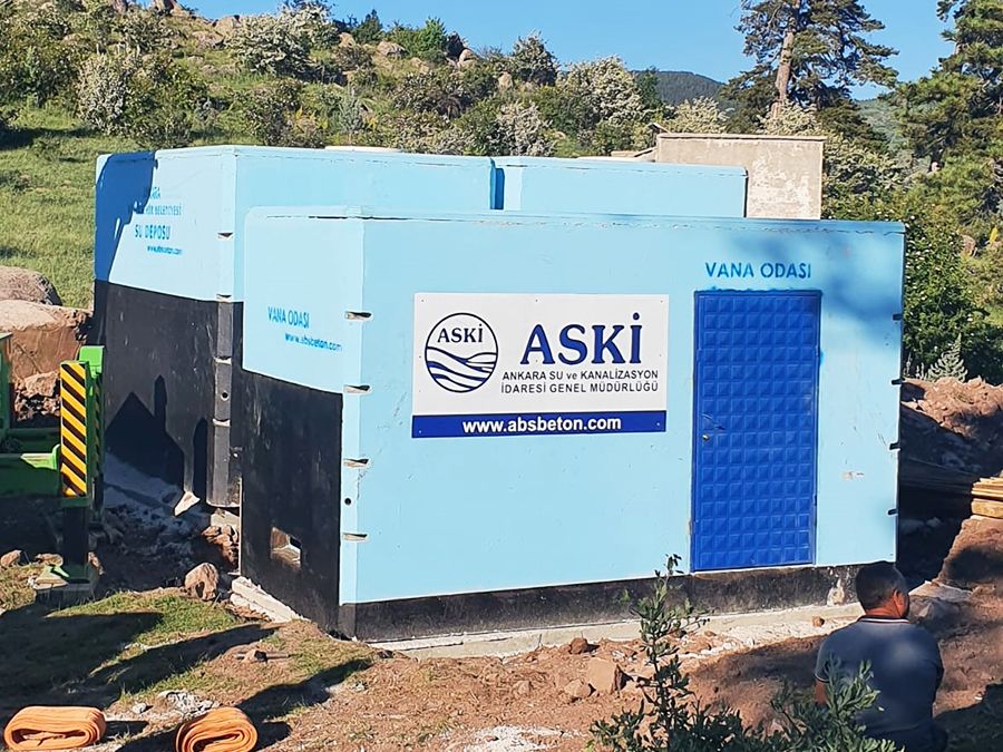 50 m3 Prefabrik Betonarme Su Deposu