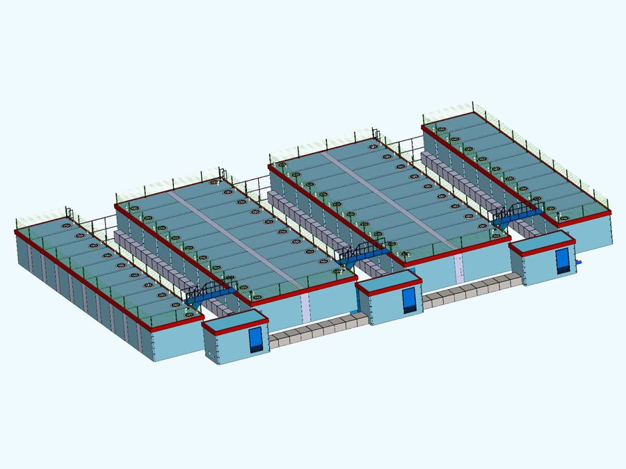 1500 m3 Prefabrik Betonarme Su Deposu