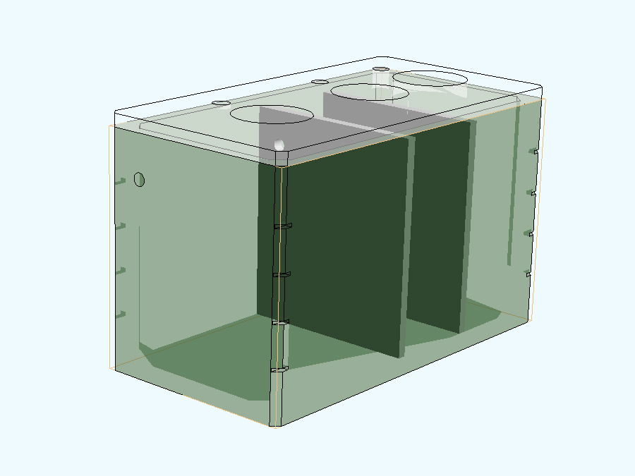 3 Bölümlü Betonarme Foseptik Depo