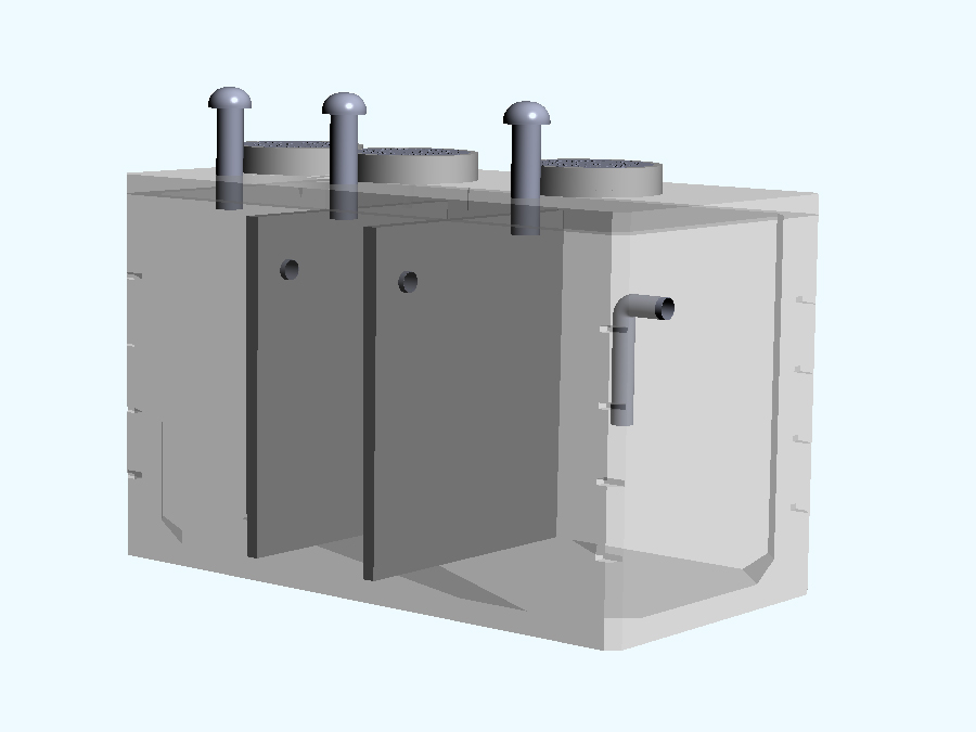 3 Bölümlü Betonarme Foseptik Depo
