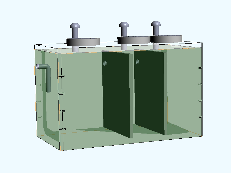 3 Bölümlü Betonarme Foseptik Depo