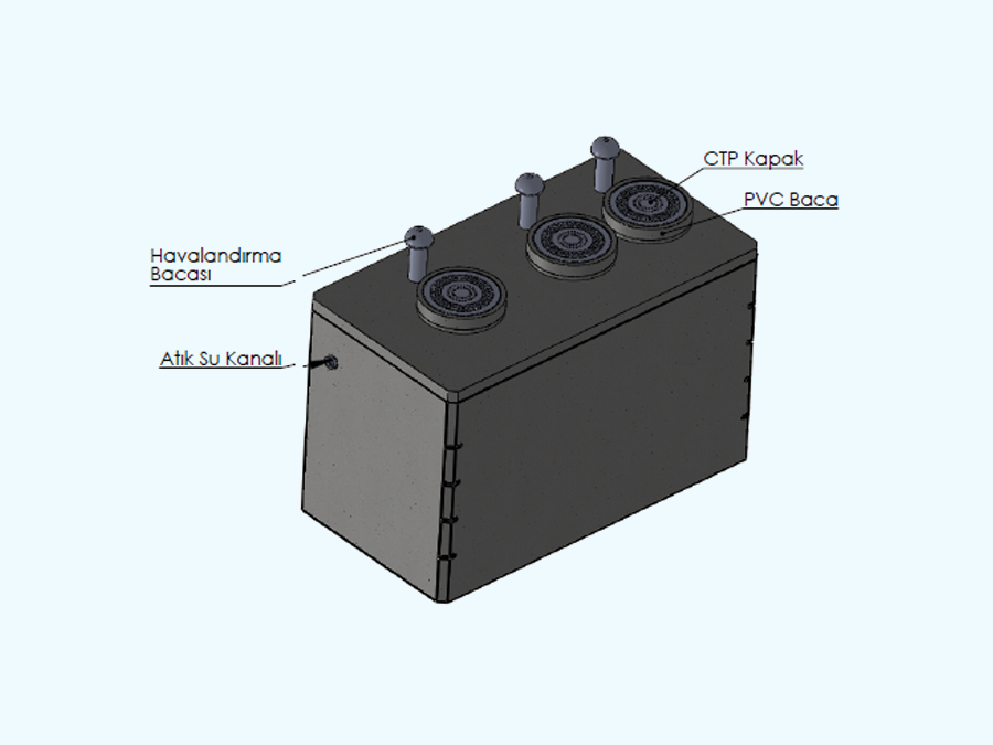 3 Bölümlü Betonarme Foseptik Depo