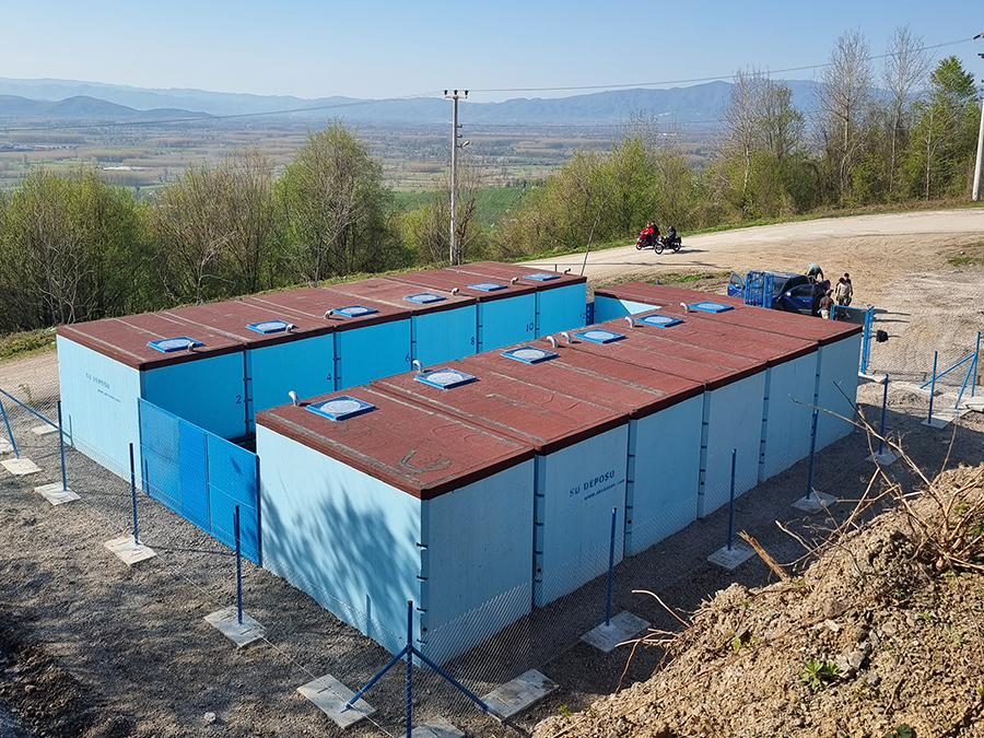 300 m3 Prefabrik Betonarme Su Deposu