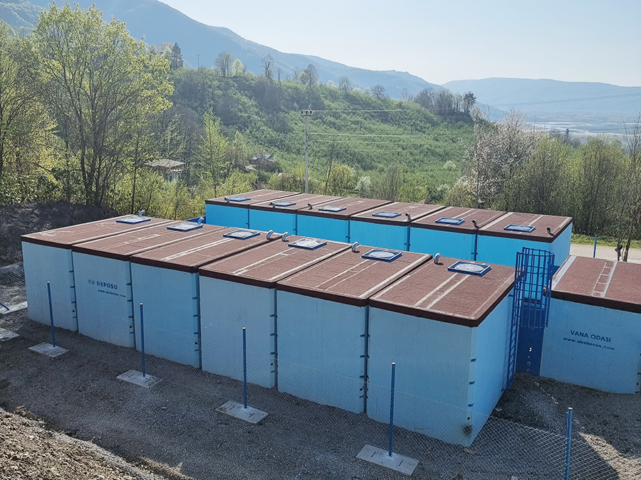 300 m3 Prefabrik Betonarme Su Deposu