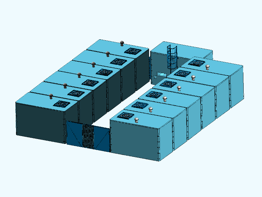 300 m3 Prefabrik Betonarme Su Deposu