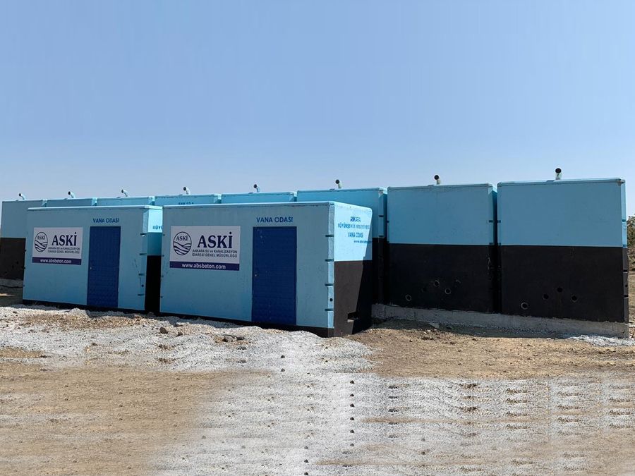 200 m3 Prefabrik Betonarme Su Deposu