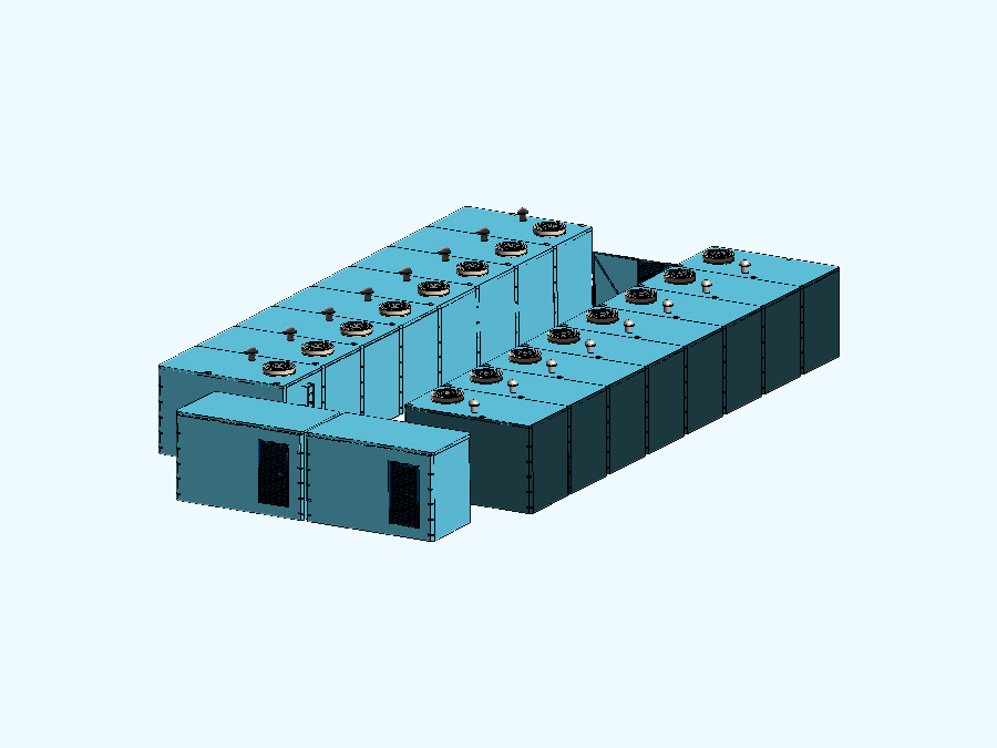 400 m3 Prefabrik Betonarme Su Deposu