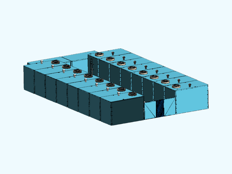 400 m3 Prefabrik Betonarme Su Deposu