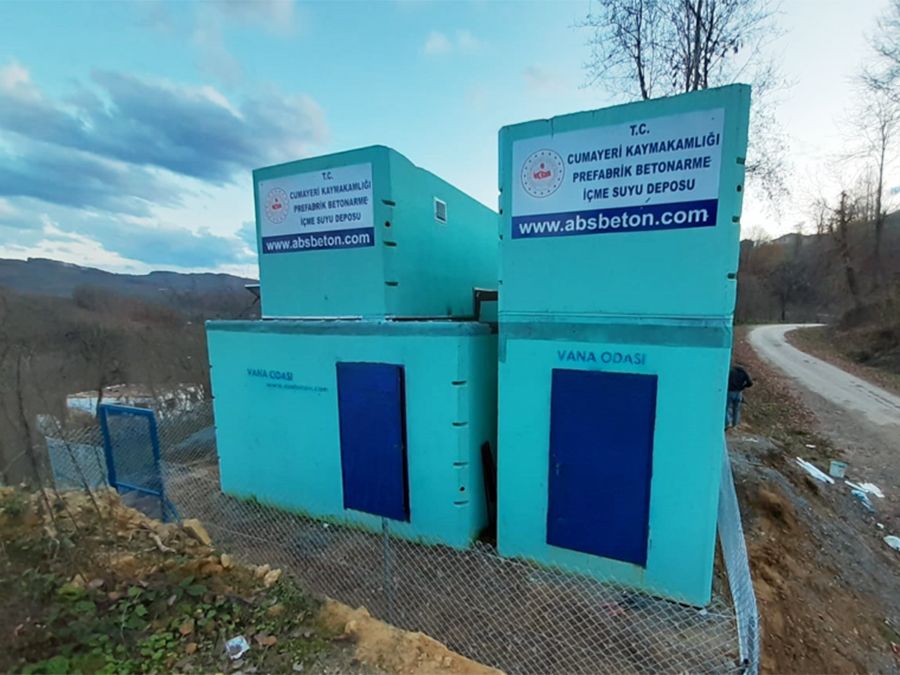 75 m3 Prefabrik Betonarme Su Deposu