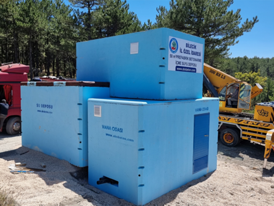 50 m3 Prefabrik Betonarme Su Deposu