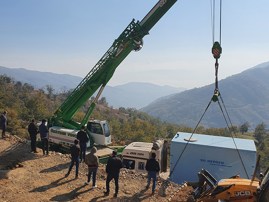 50 m3 Prefabrik Betonarme Su Deposu