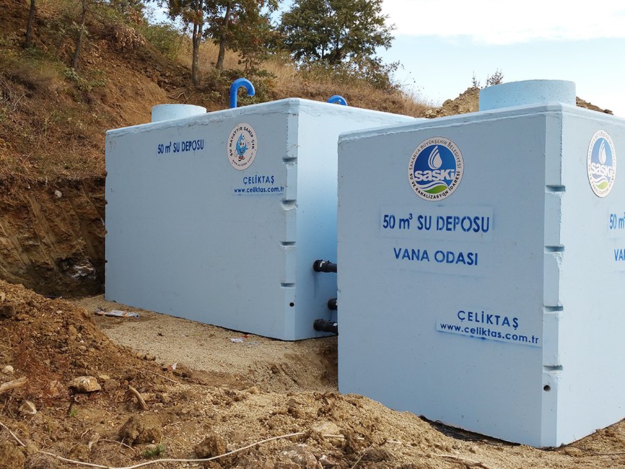 50 m3 Prefabrik Betonarme Su Deposu