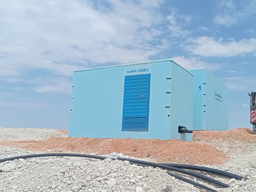 50 m3 Prefabrik Betonarme Su Deposu