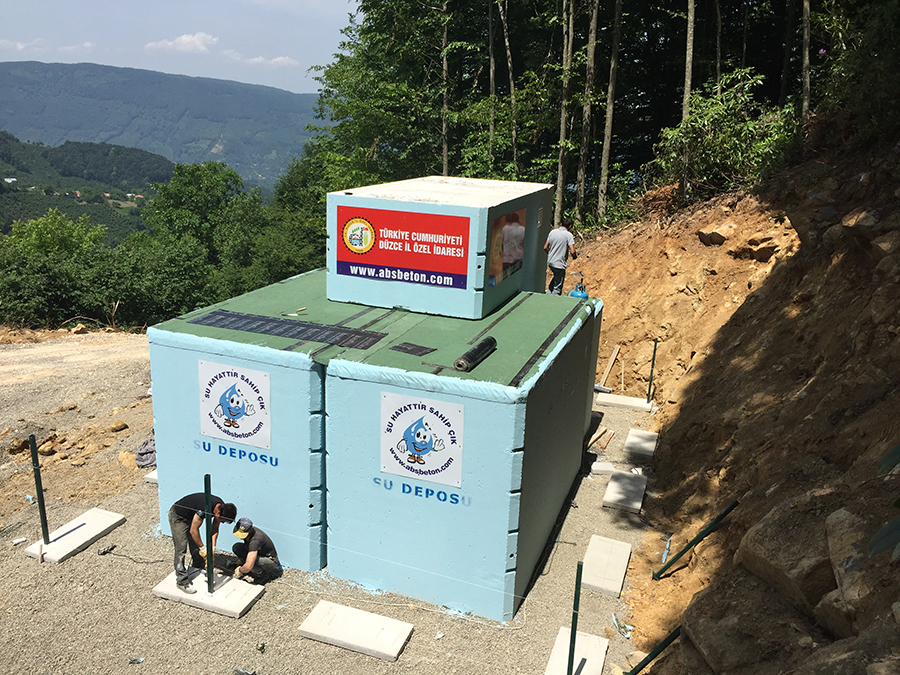 50 m3 Prefabrik Betonarme Su Deposu