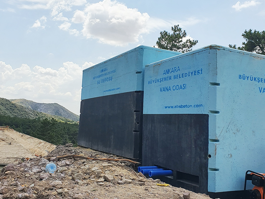 50 m3 Prefabrik Betonarme Su Deposu
