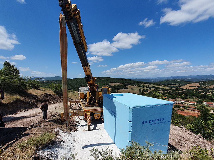 50 m3 Prefabrik Betonarme Su Deposu