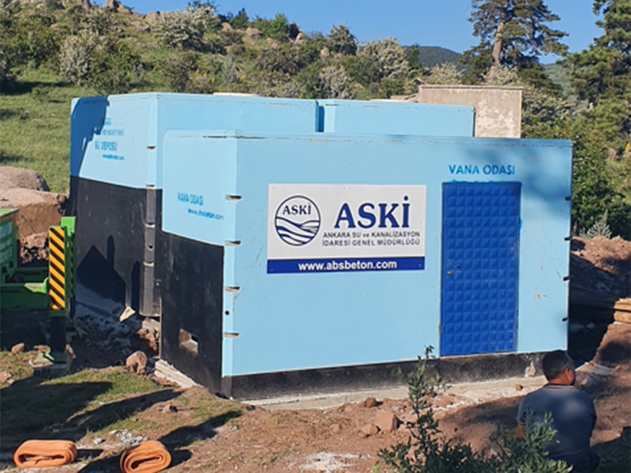 50 m3 Prefabrik Betonarme Su Deposu