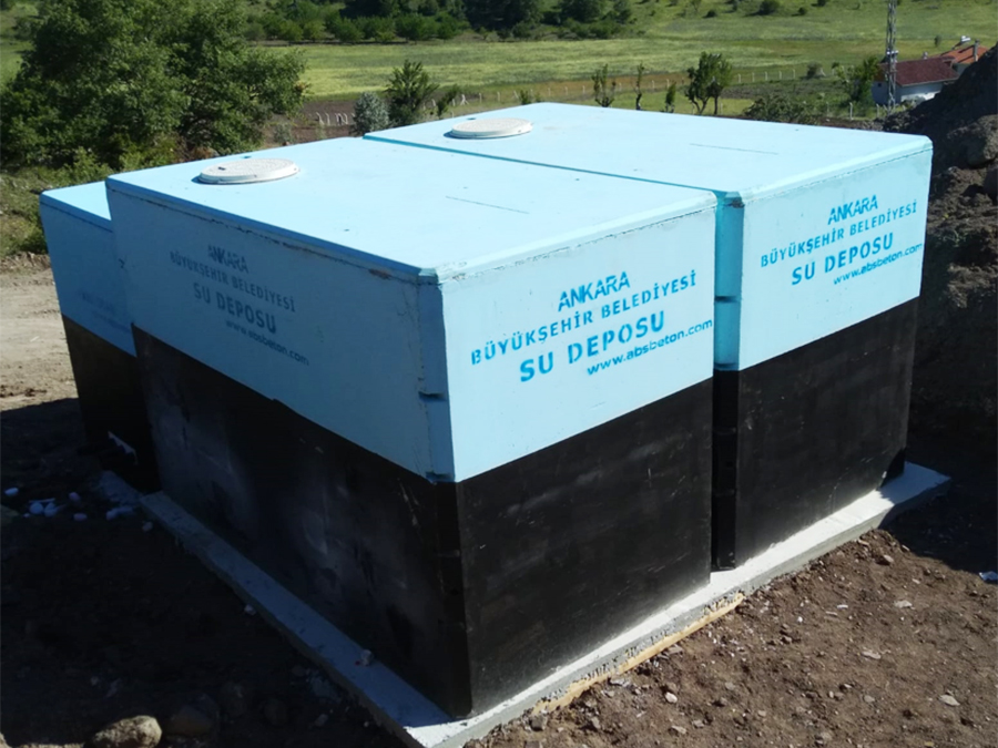 50 m3 Prefabrik Betonarme Su Deposu