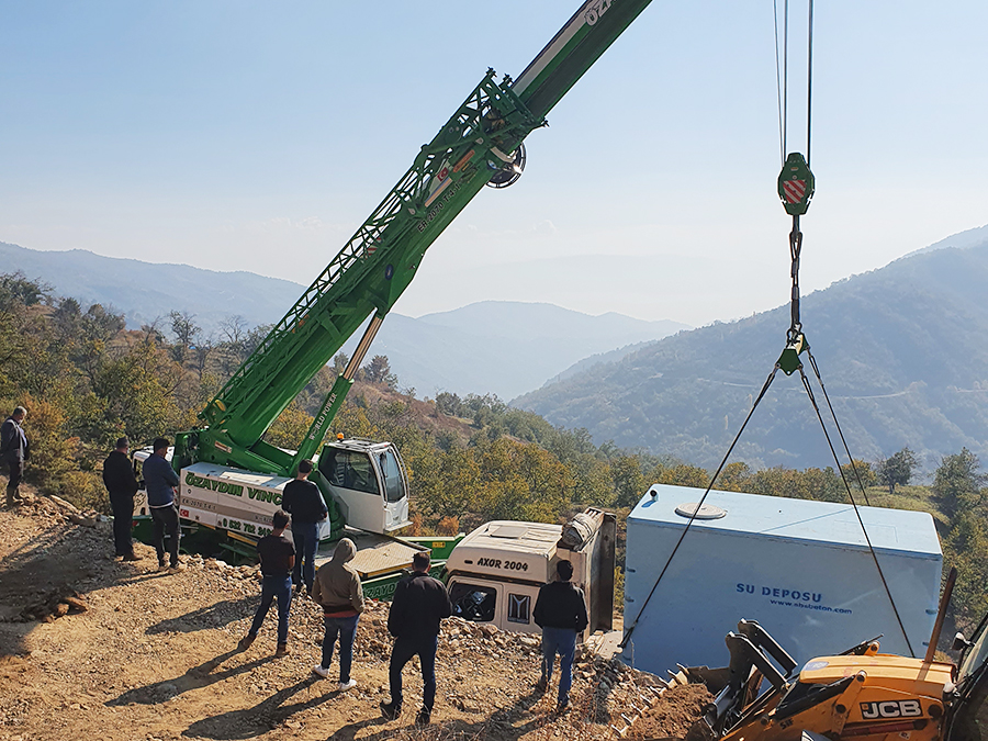 50 m3 Prefabrik Betonarme Su Deposu