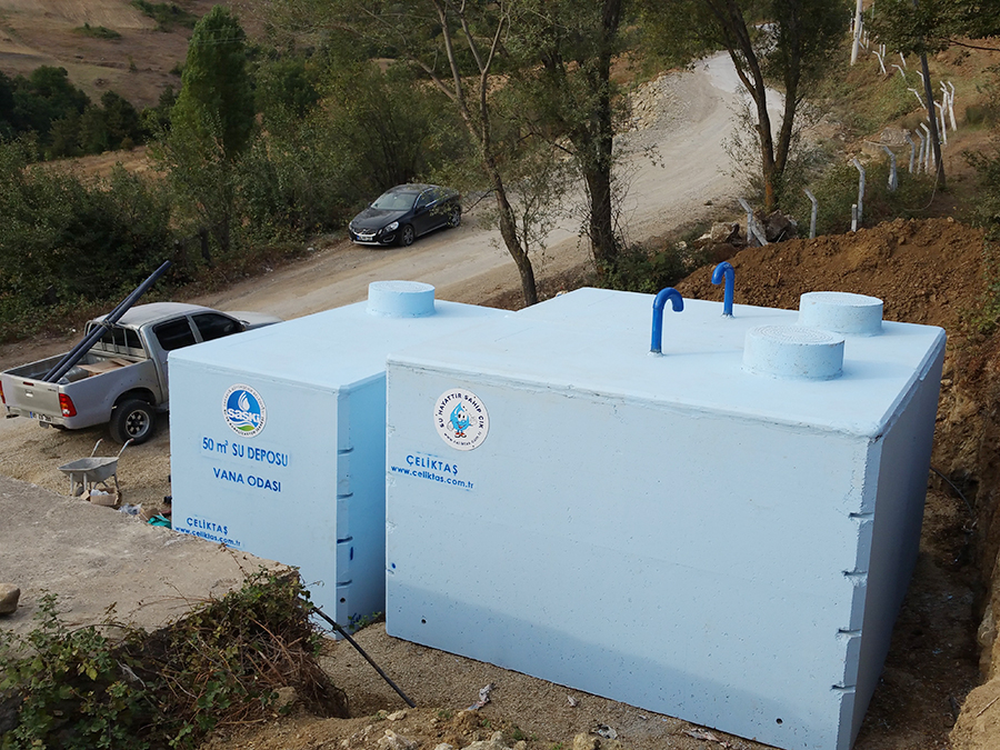 50 m3 Prefabrik Betonarme Su Deposu