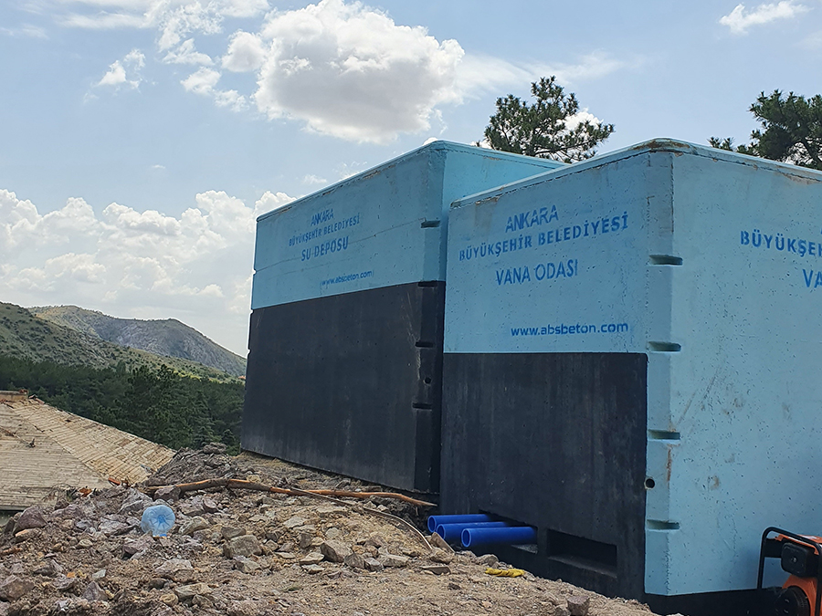 50 m3 Prefabrik Betonarme Su Deposu