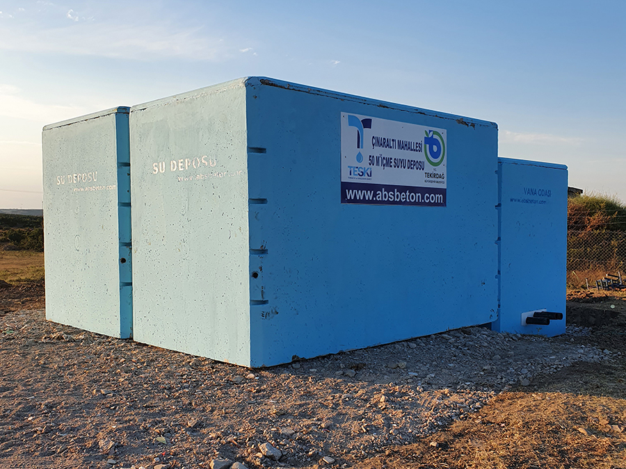 50 m3 Prefabrik Betonarme Su Deposu