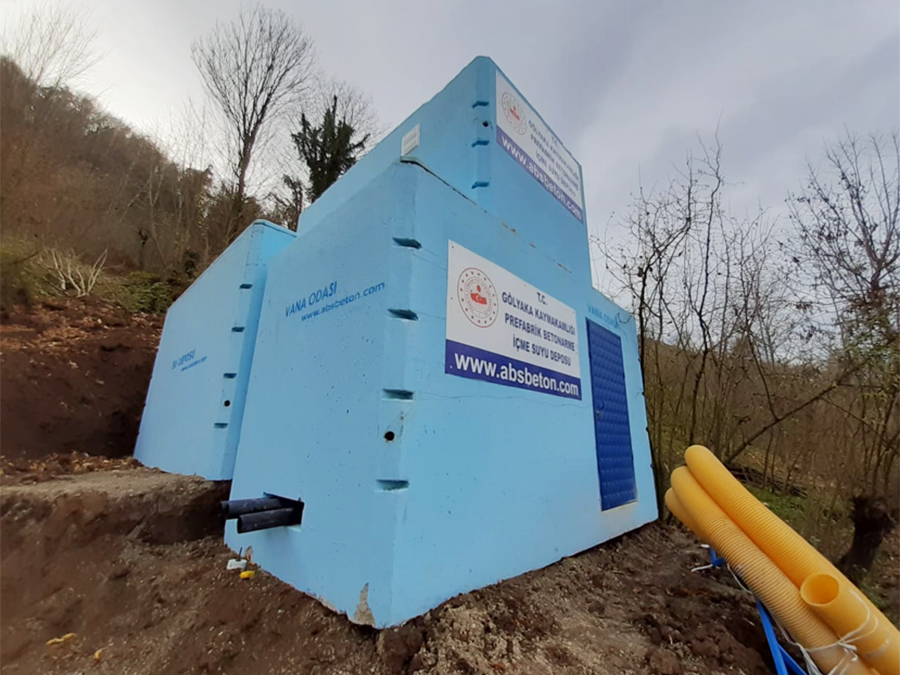 50 m3 Prefabrik Betonarme Su Deposu