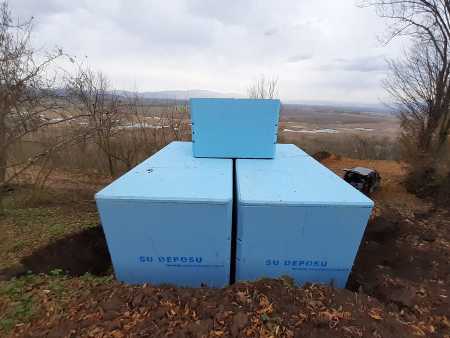 50 m3 Prefabrik Betonarme Su Deposu