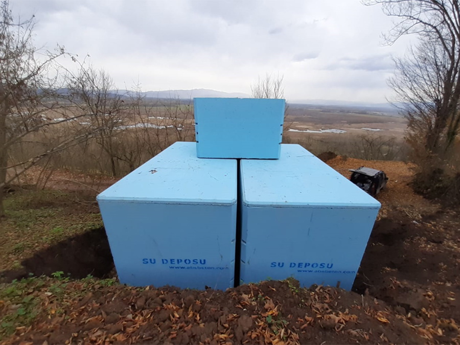 50 m3 Prefabrik Betonarme Su Deposu